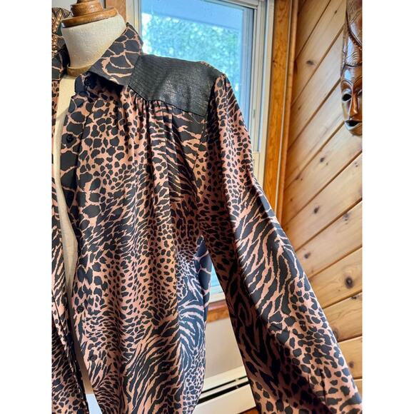 Vintage 1980’s Jordan Cheetah Print Top - Picture 3 of 8